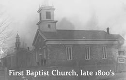 first baptist church, late 1800's